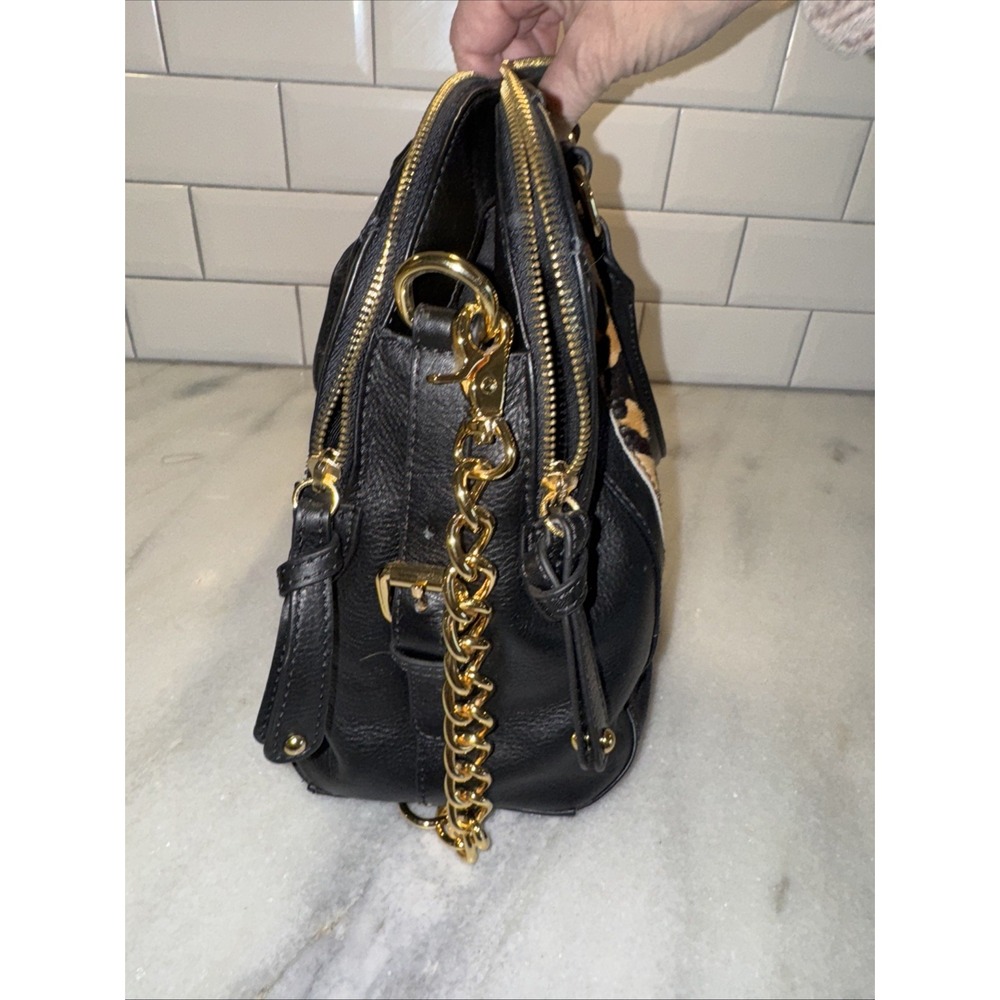 Audrey‎ Brooks Leopard Skin/black Leather Purse New With Tags - Picture 13 of 16